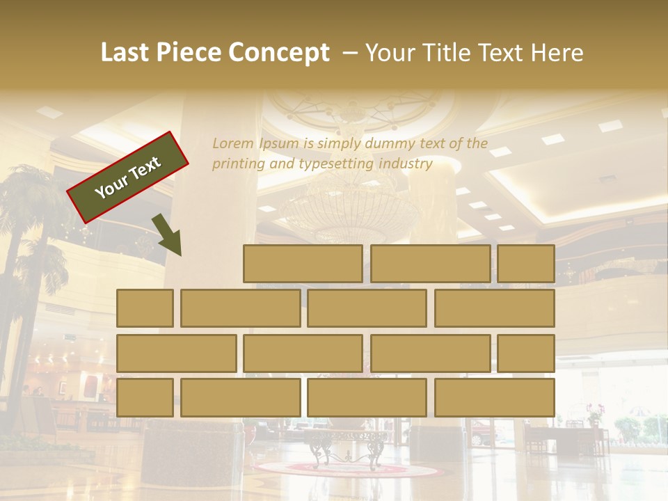 Hall Drop Decoration PowerPoint Template