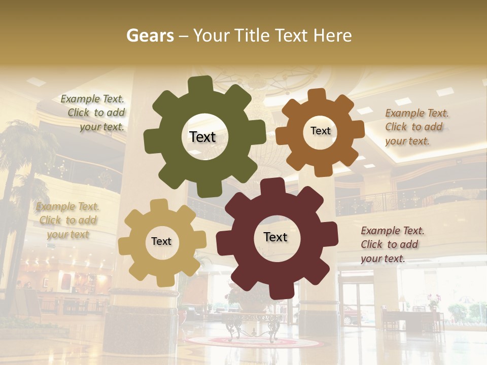 Hall Drop Decoration PowerPoint Template