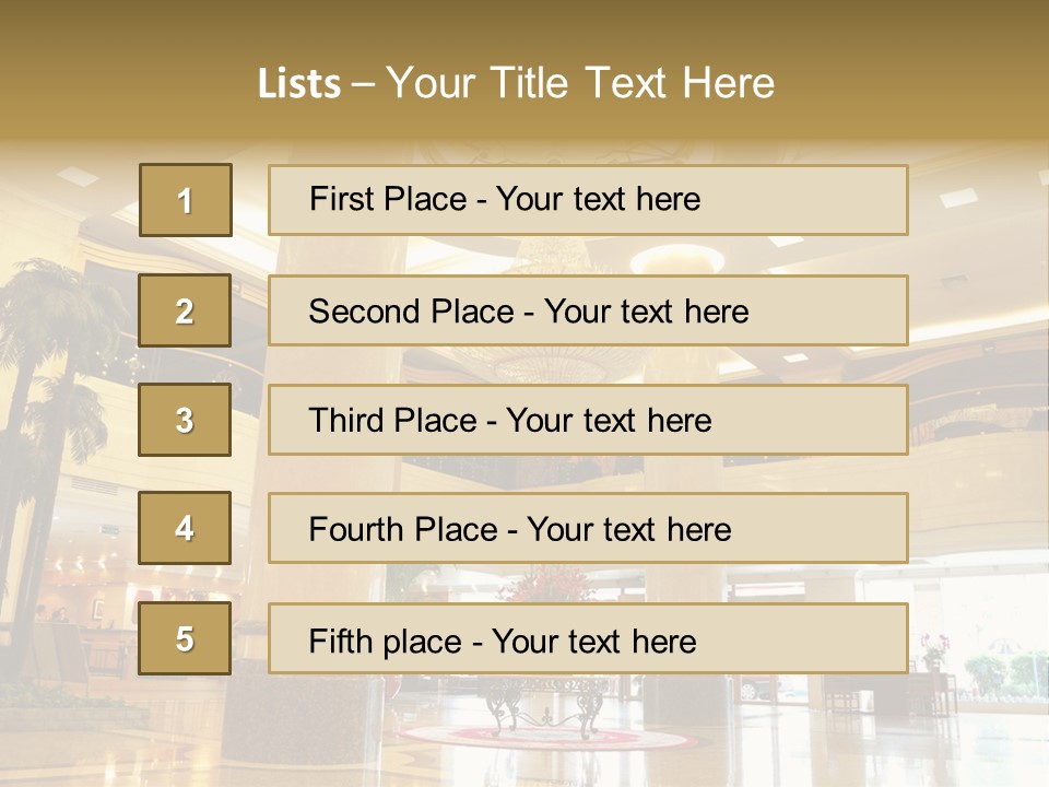 Hall Drop Decoration PowerPoint Template
