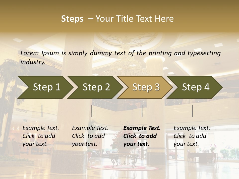 Hall Drop Decoration PowerPoint Template