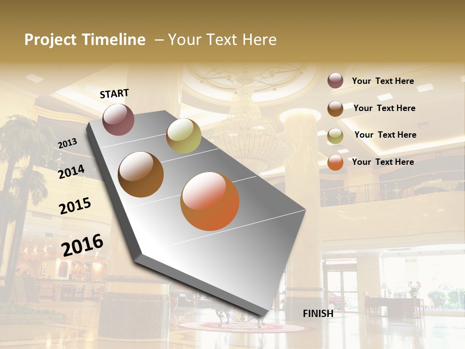 Hall Drop Decoration PowerPoint Template