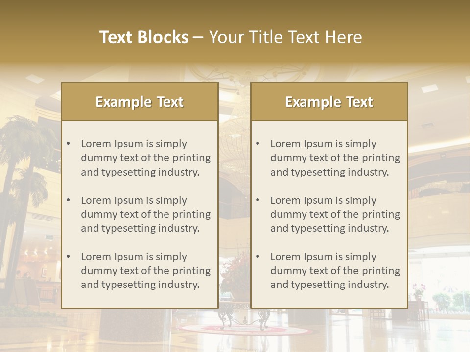 Hall Drop Decoration PowerPoint Template