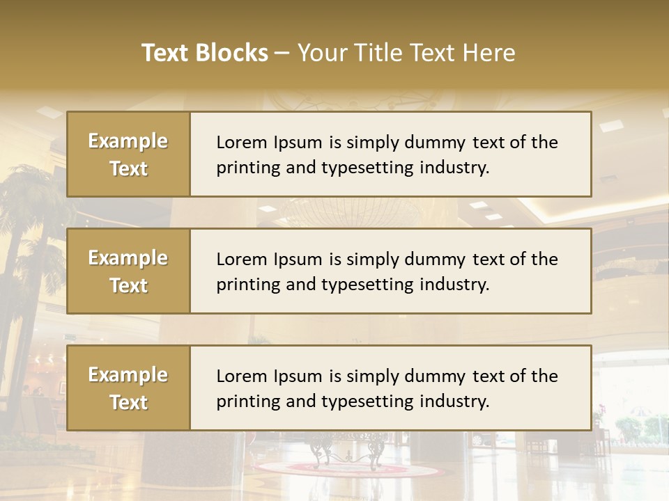Hall Drop Decoration PowerPoint Template