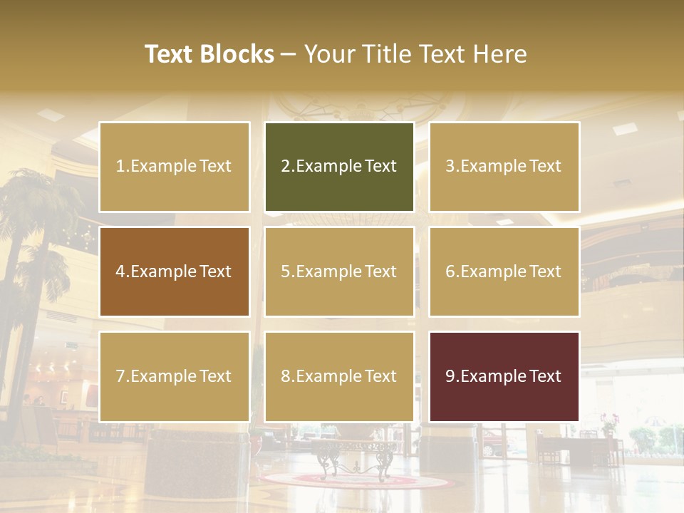 Hall Drop Decoration PowerPoint Template