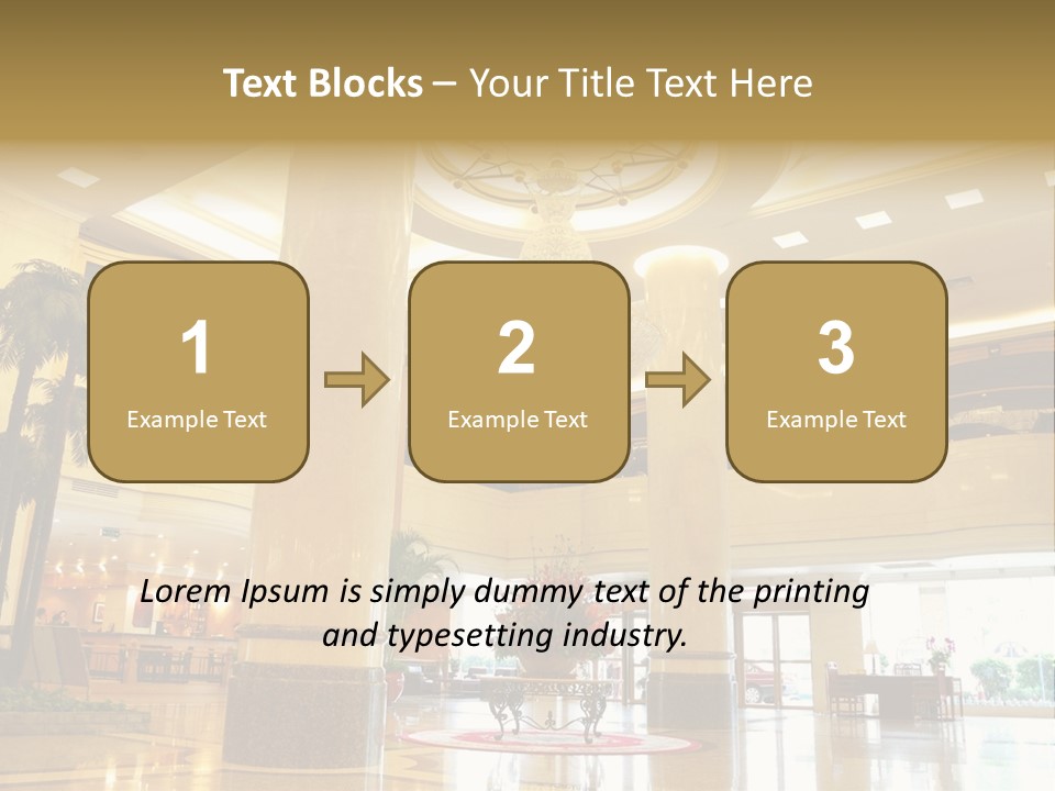 Hall Drop Decoration PowerPoint Template