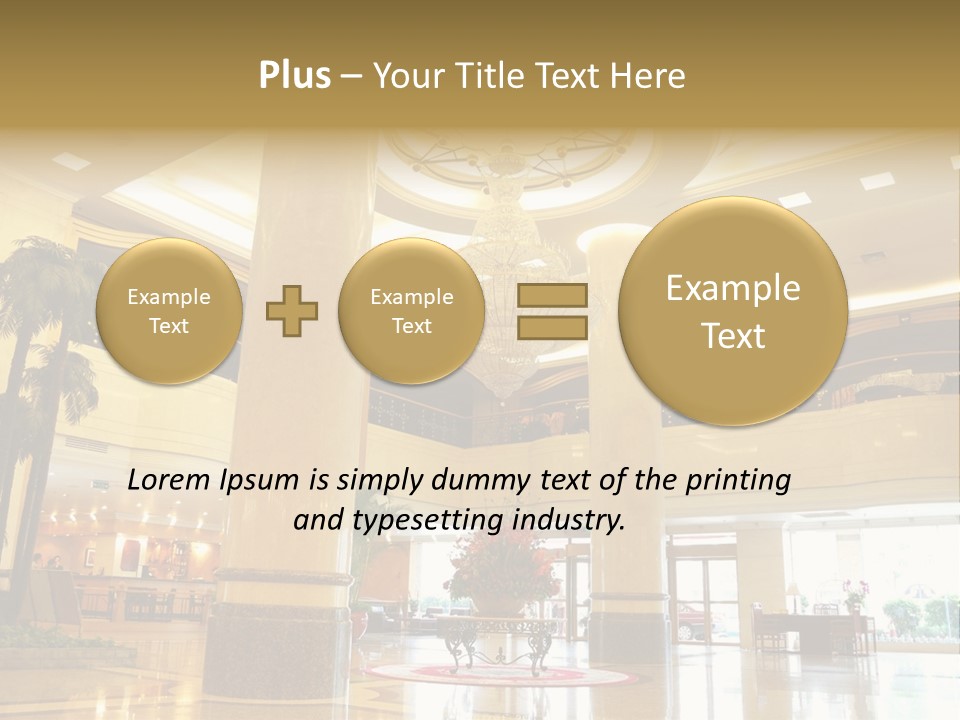 Hall Drop Decoration PowerPoint Template