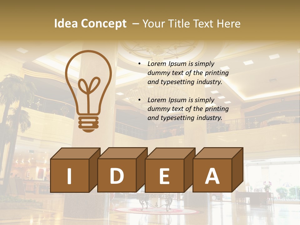 Hall Drop Decoration PowerPoint Template