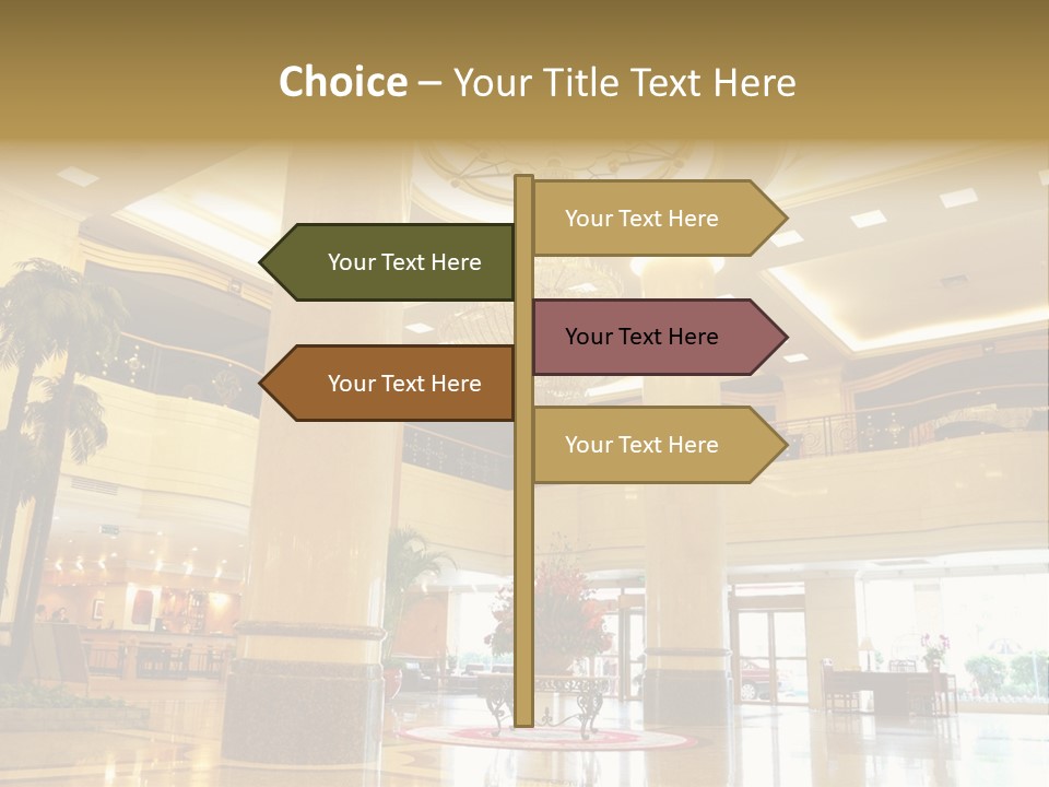 Hall Drop Decoration PowerPoint Template