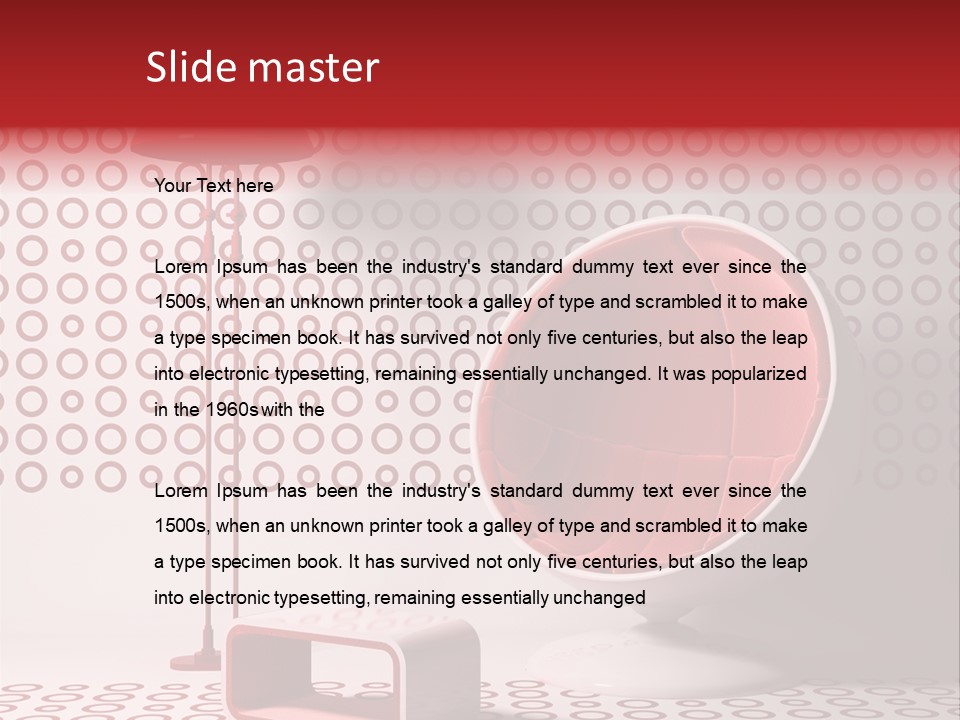 Room Interior Chair PowerPoint Template