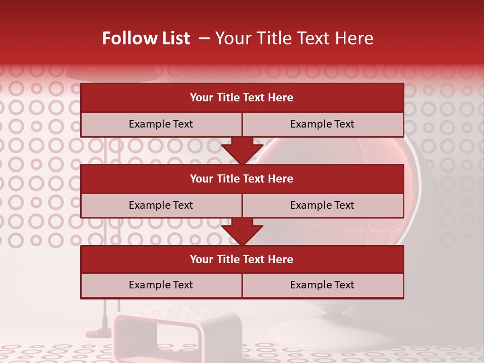 Room Interior Chair PowerPoint Template