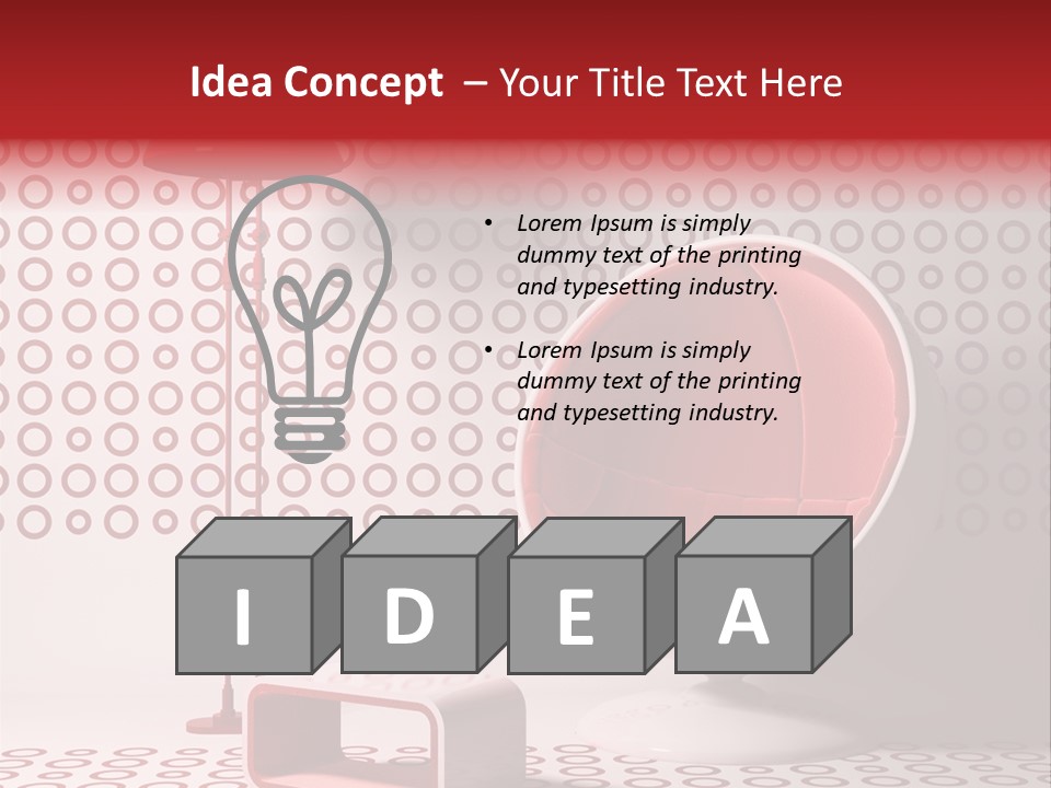 Room Interior Chair PowerPoint Template