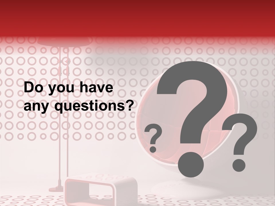 Room Interior Chair PowerPoint Template