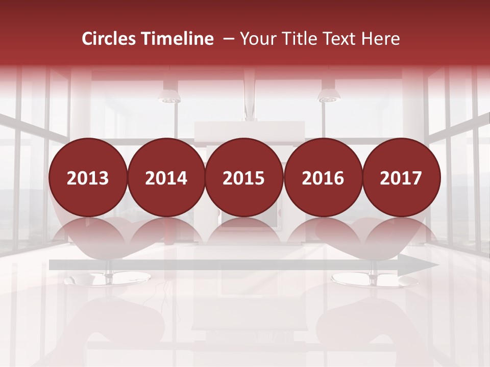 A Living Room With Two Chairs And A Fireplace PowerPoint Template