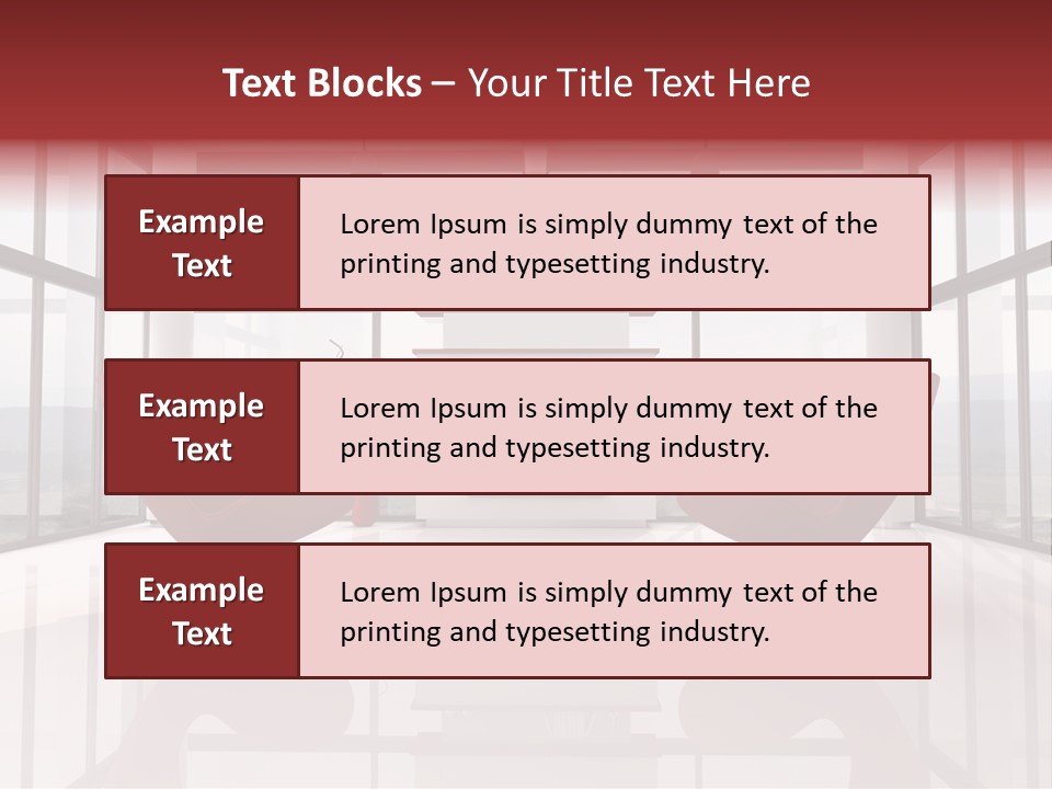 A Living Room With Two Chairs And A Fireplace PowerPoint Template