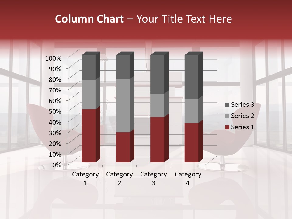 A Living Room With Two Chairs And A Fireplace PowerPoint Template