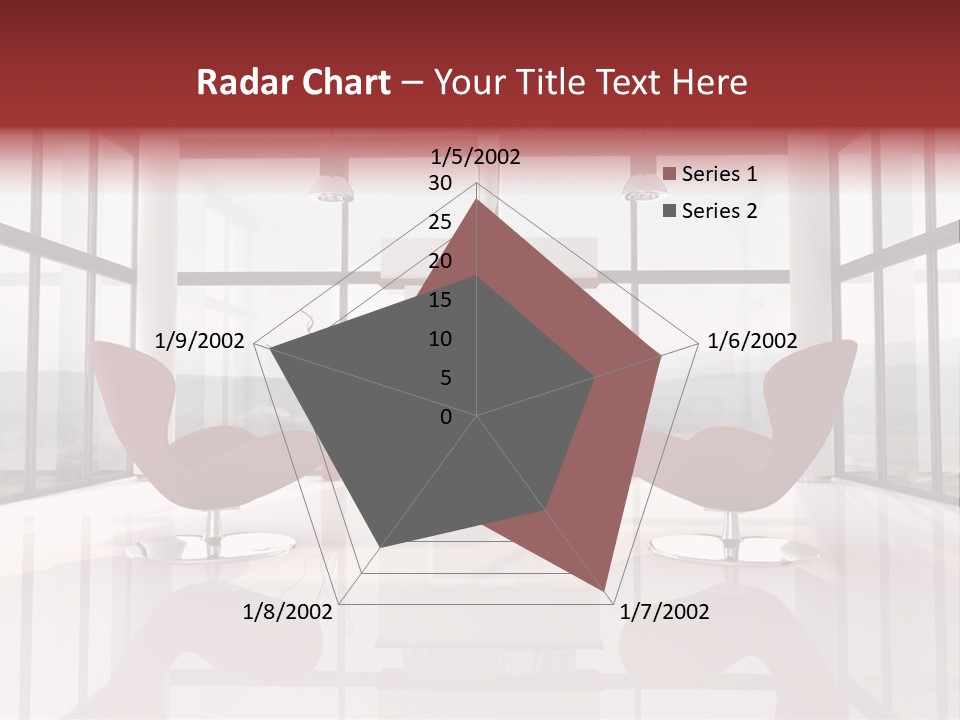 A Living Room With Two Chairs And A Fireplace PowerPoint Template