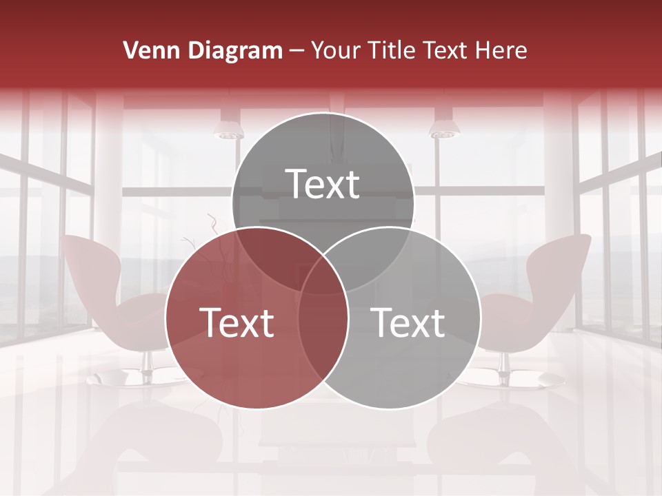 A Living Room With Two Chairs And A Fireplace PowerPoint Template