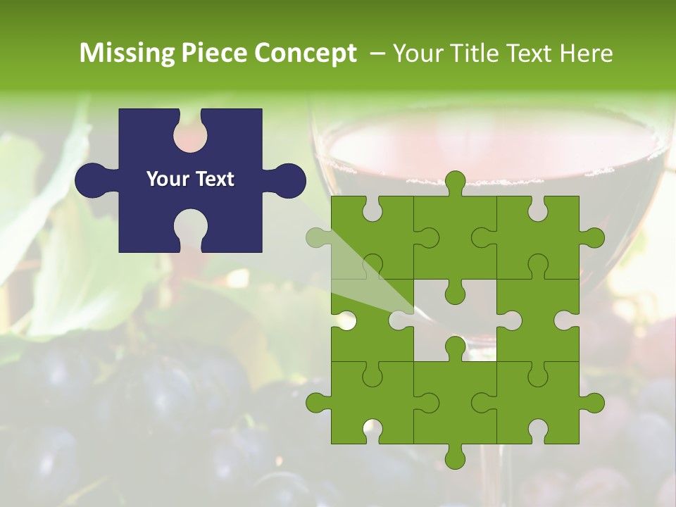 A Glass Of Red Wine Next To A Bunch Of Grapes PowerPoint Template