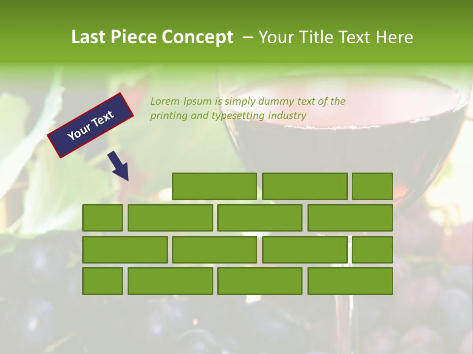 A Glass Of Red Wine Next To A Bunch Of Grapes PowerPoint Template