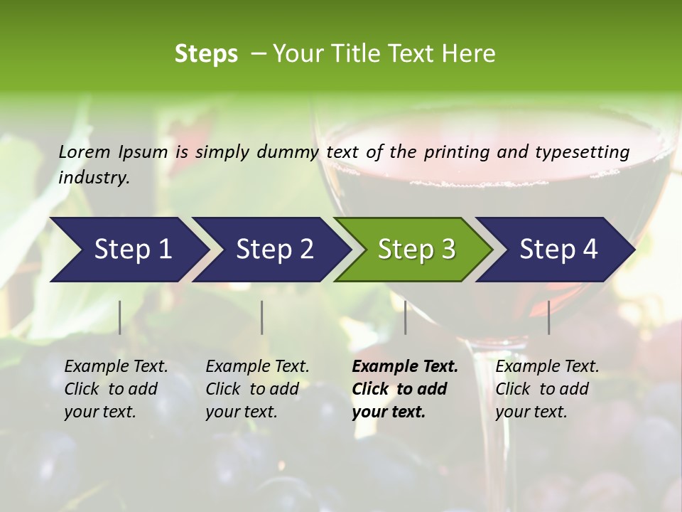 A Glass Of Red Wine Next To A Bunch Of Grapes PowerPoint Template
