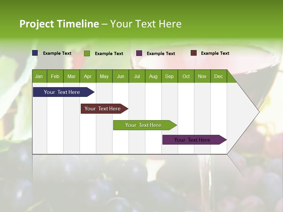 A Glass Of Red Wine Next To A Bunch Of Grapes PowerPoint Template