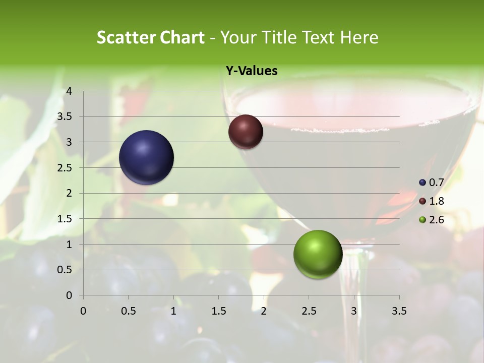 A Glass Of Red Wine Next To A Bunch Of Grapes PowerPoint Template