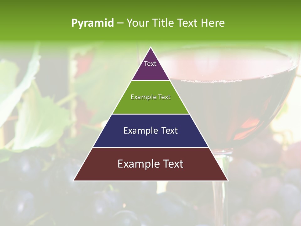 A Glass Of Red Wine Next To A Bunch Of Grapes PowerPoint Template