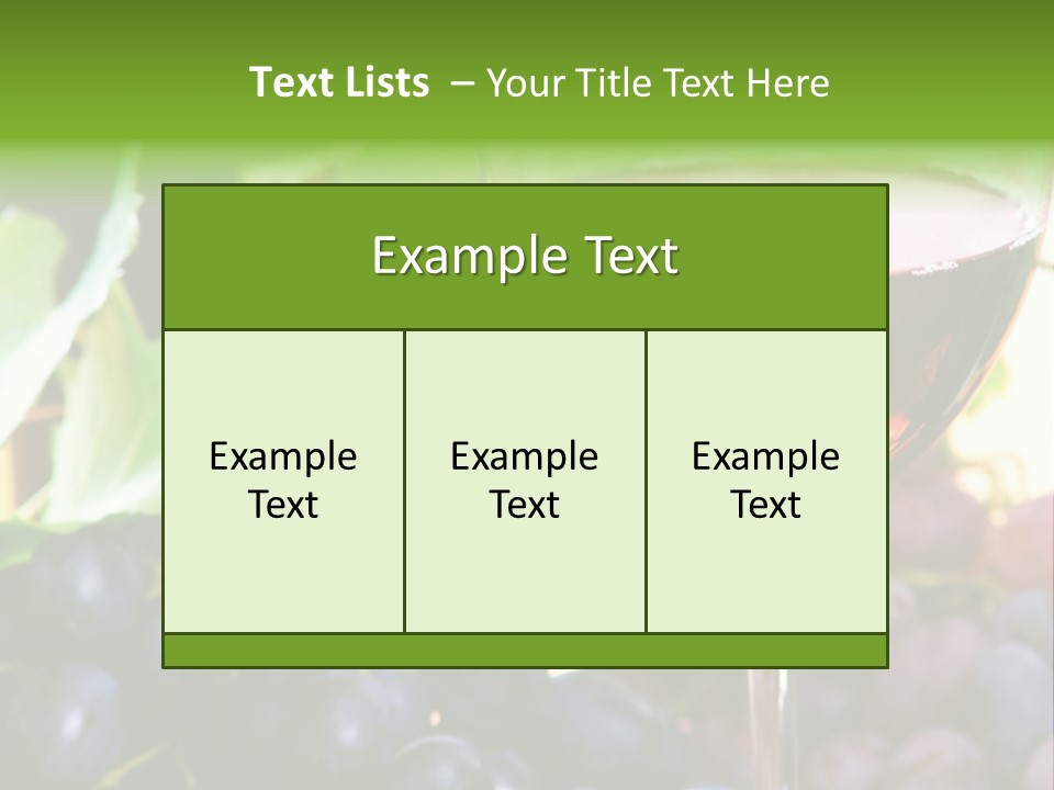 A Glass Of Red Wine Next To A Bunch Of Grapes PowerPoint Template