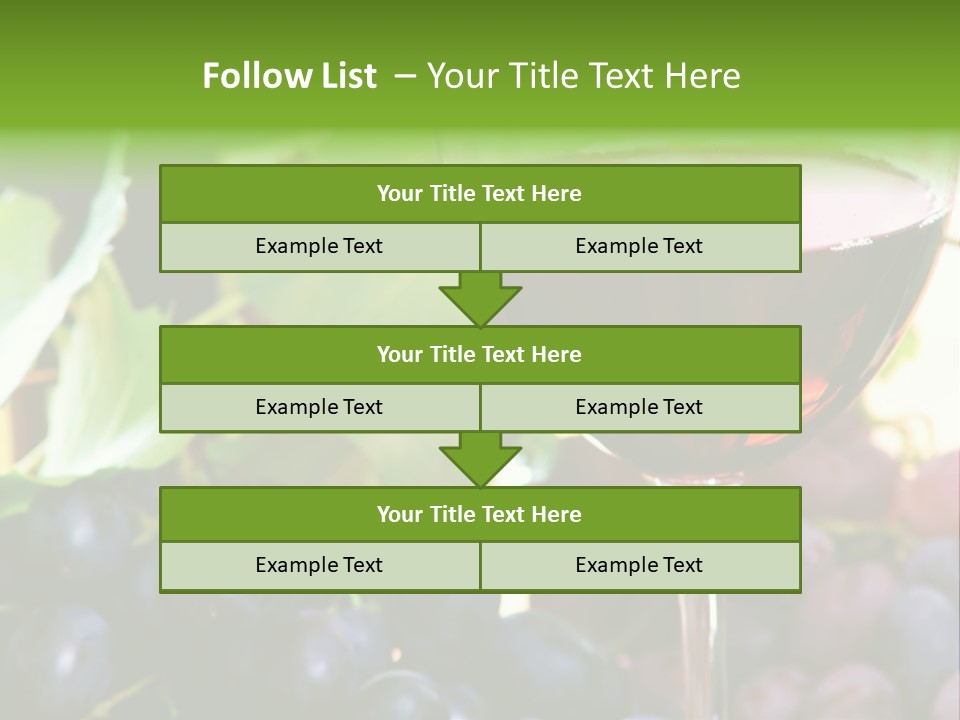 A Glass Of Red Wine Next To A Bunch Of Grapes PowerPoint Template