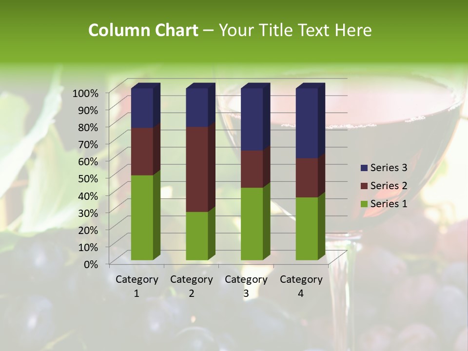 A Glass Of Red Wine Next To A Bunch Of Grapes PowerPoint Template