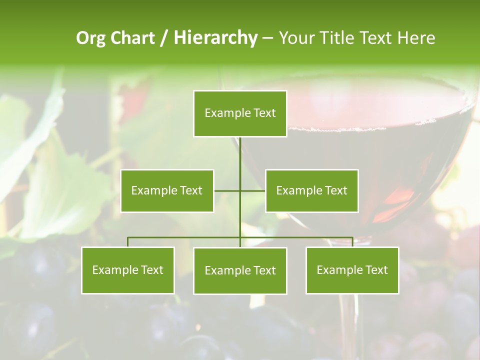 A Glass Of Red Wine Next To A Bunch Of Grapes PowerPoint Template