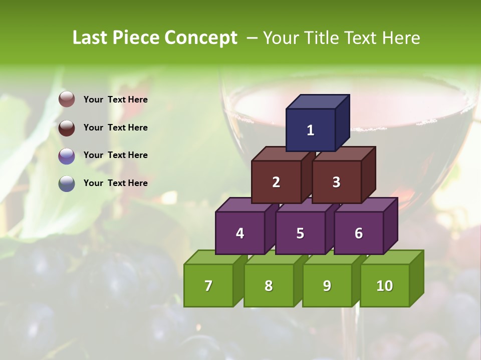 A Glass Of Red Wine Next To A Bunch Of Grapes PowerPoint Template