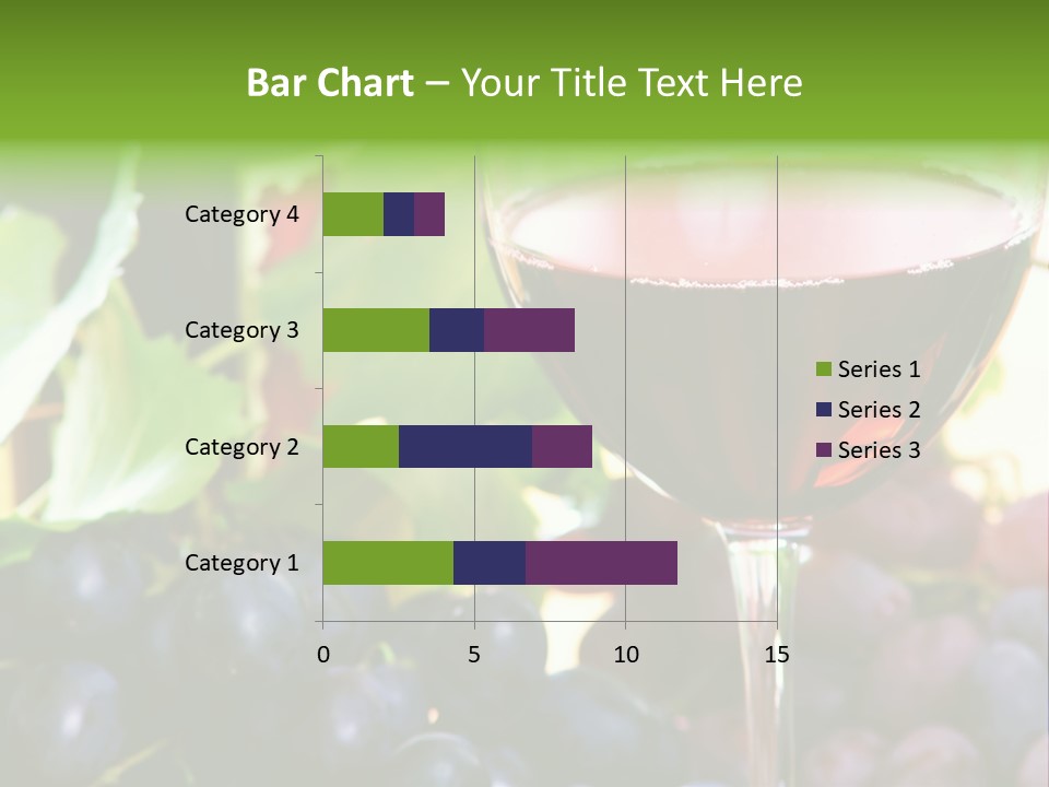 A Glass Of Red Wine Next To A Bunch Of Grapes PowerPoint Template