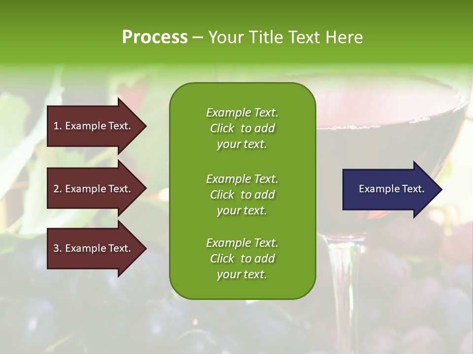 A Glass Of Red Wine Next To A Bunch Of Grapes PowerPoint Template