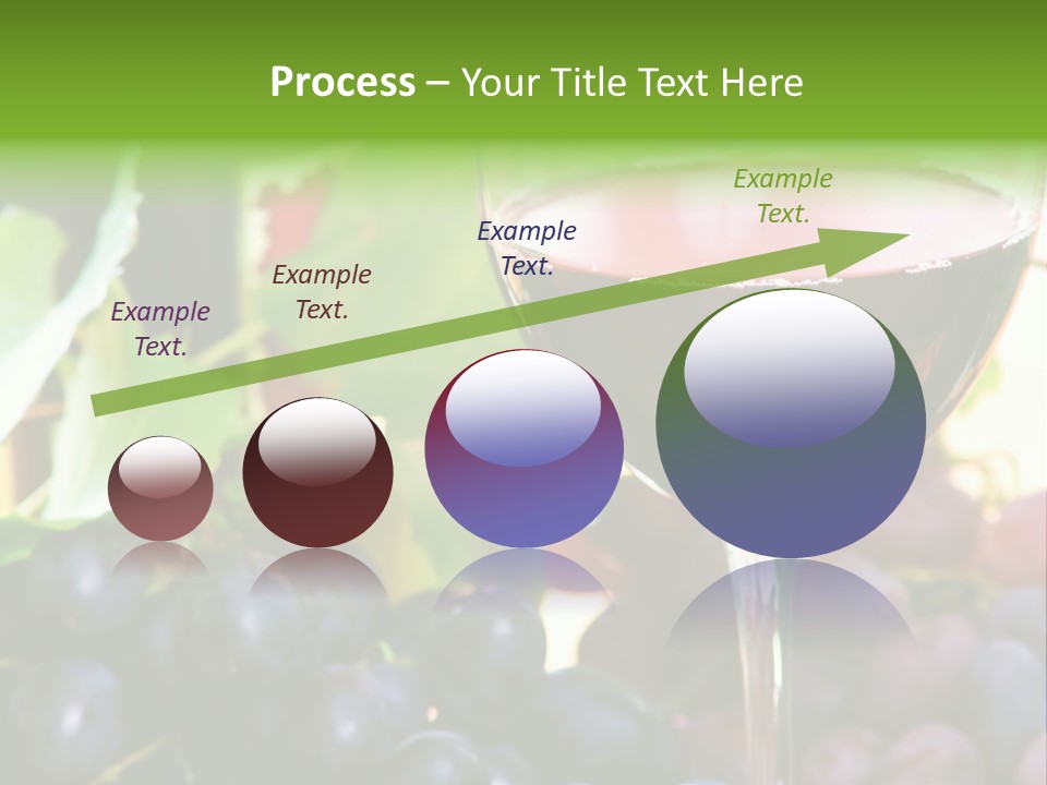 A Glass Of Red Wine Next To A Bunch Of Grapes PowerPoint Template