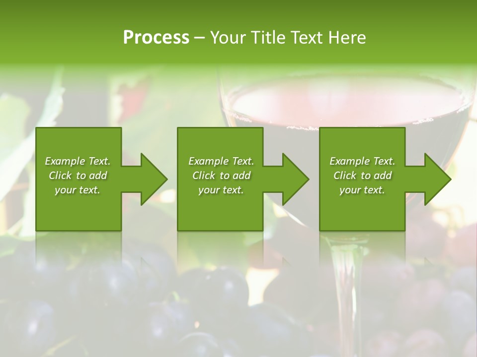 A Glass Of Red Wine Next To A Bunch Of Grapes PowerPoint Template