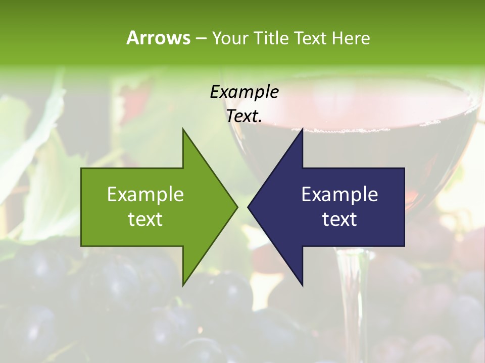 A Glass Of Red Wine Next To A Bunch Of Grapes PowerPoint Template