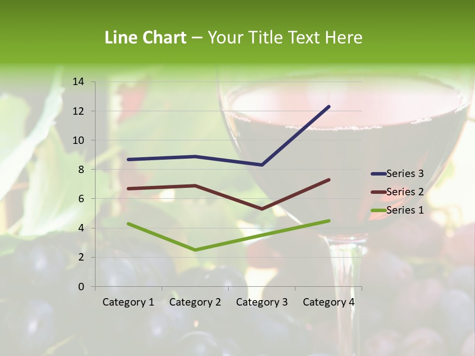 A Glass Of Red Wine Next To A Bunch Of Grapes PowerPoint Template