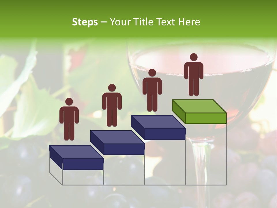 A Glass Of Red Wine Next To A Bunch Of Grapes PowerPoint Template