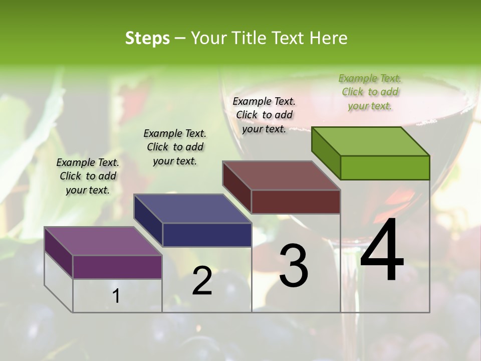 A Glass Of Red Wine Next To A Bunch Of Grapes PowerPoint Template