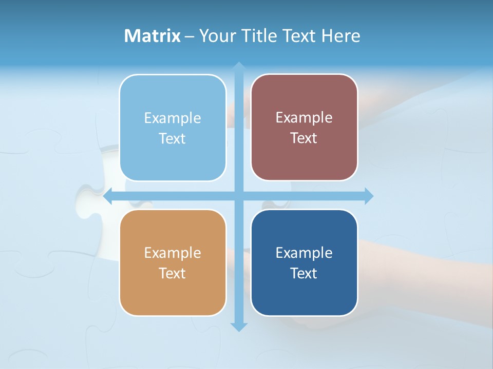 Solution Hand White PowerPoint Template