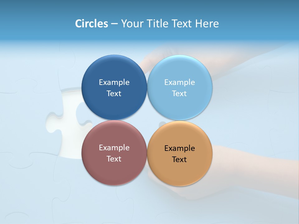 Solution Hand White PowerPoint Template