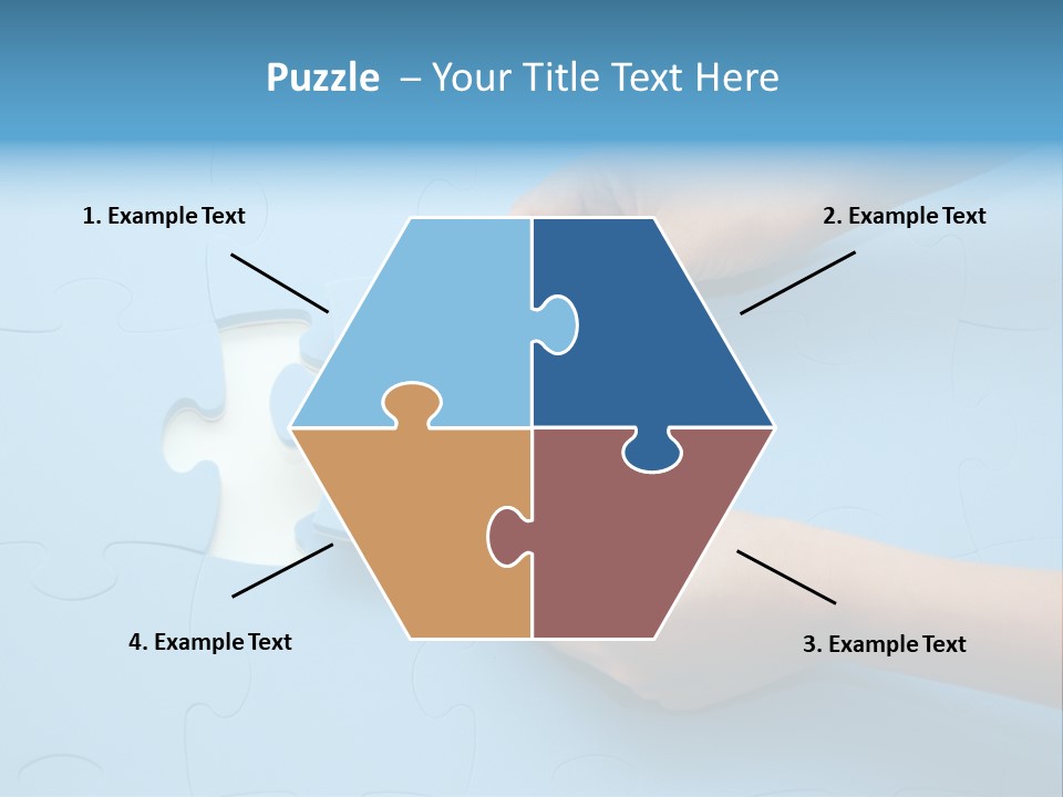 Solution Hand White PowerPoint Template