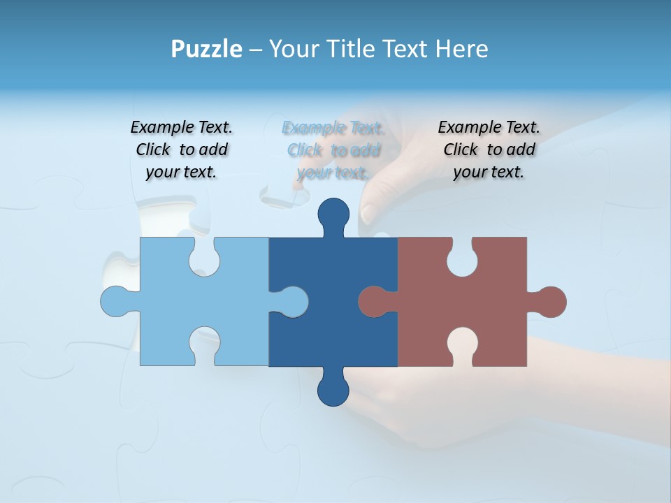 Solution Hand White PowerPoint Template