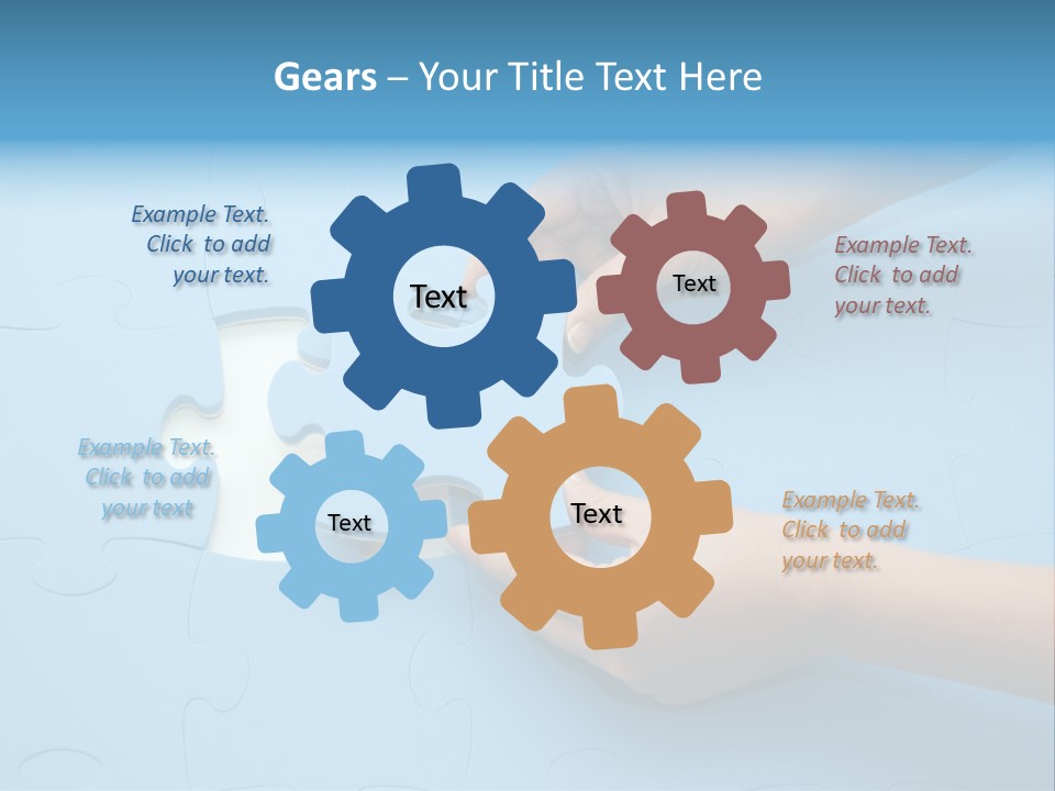 Solution Hand White PowerPoint Template