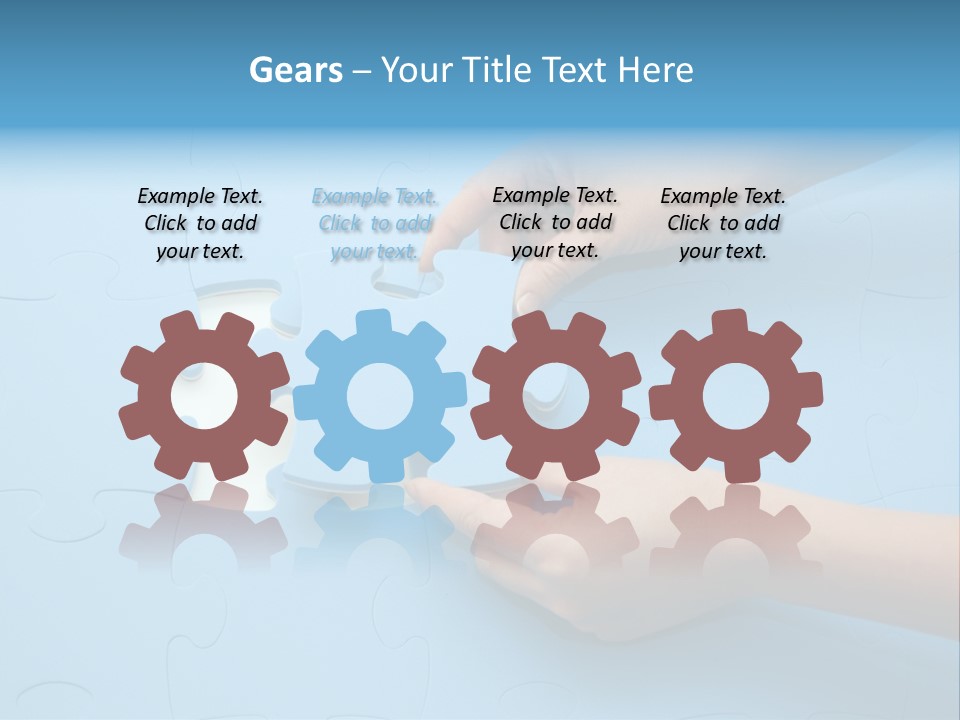 Solution Hand White PowerPoint Template