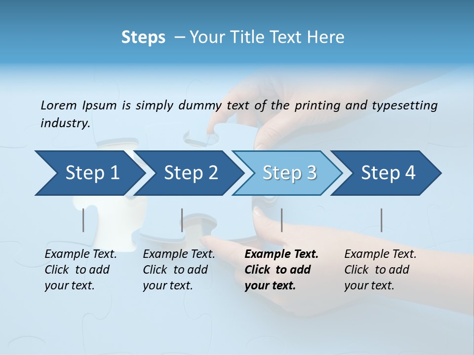 Solution Hand White PowerPoint Template