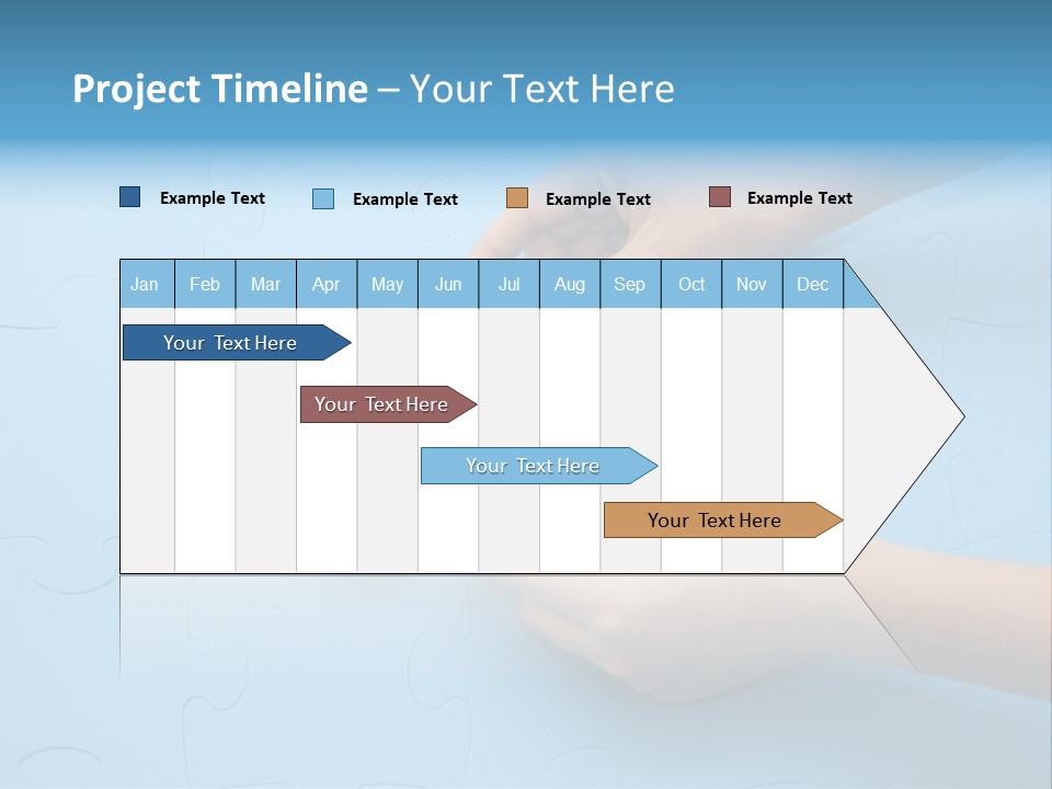 Solution Hand White PowerPoint Template