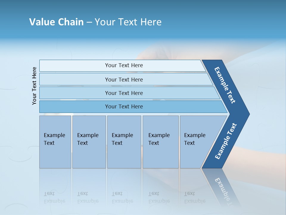 Solution Hand White PowerPoint Template