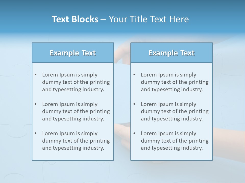 Solution Hand White PowerPoint Template
